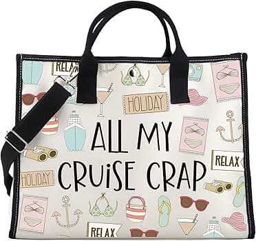Cruise Vacation Tote Bag All My Cruise Crap Tote Bag Summer